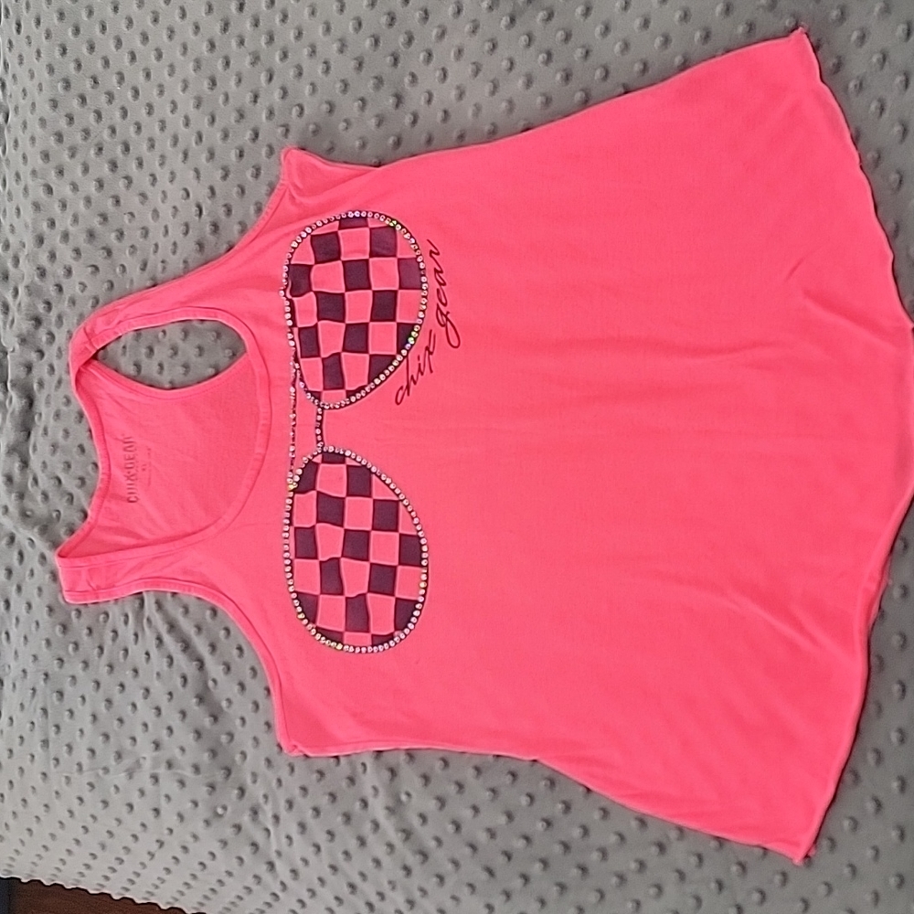 Chix Gear Sunglasses Racerback Tank Size XL